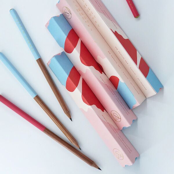 LA MOITIÉ HB Bleistift - hübsche Box mit 6 Bleistiften von COMMON MODERN