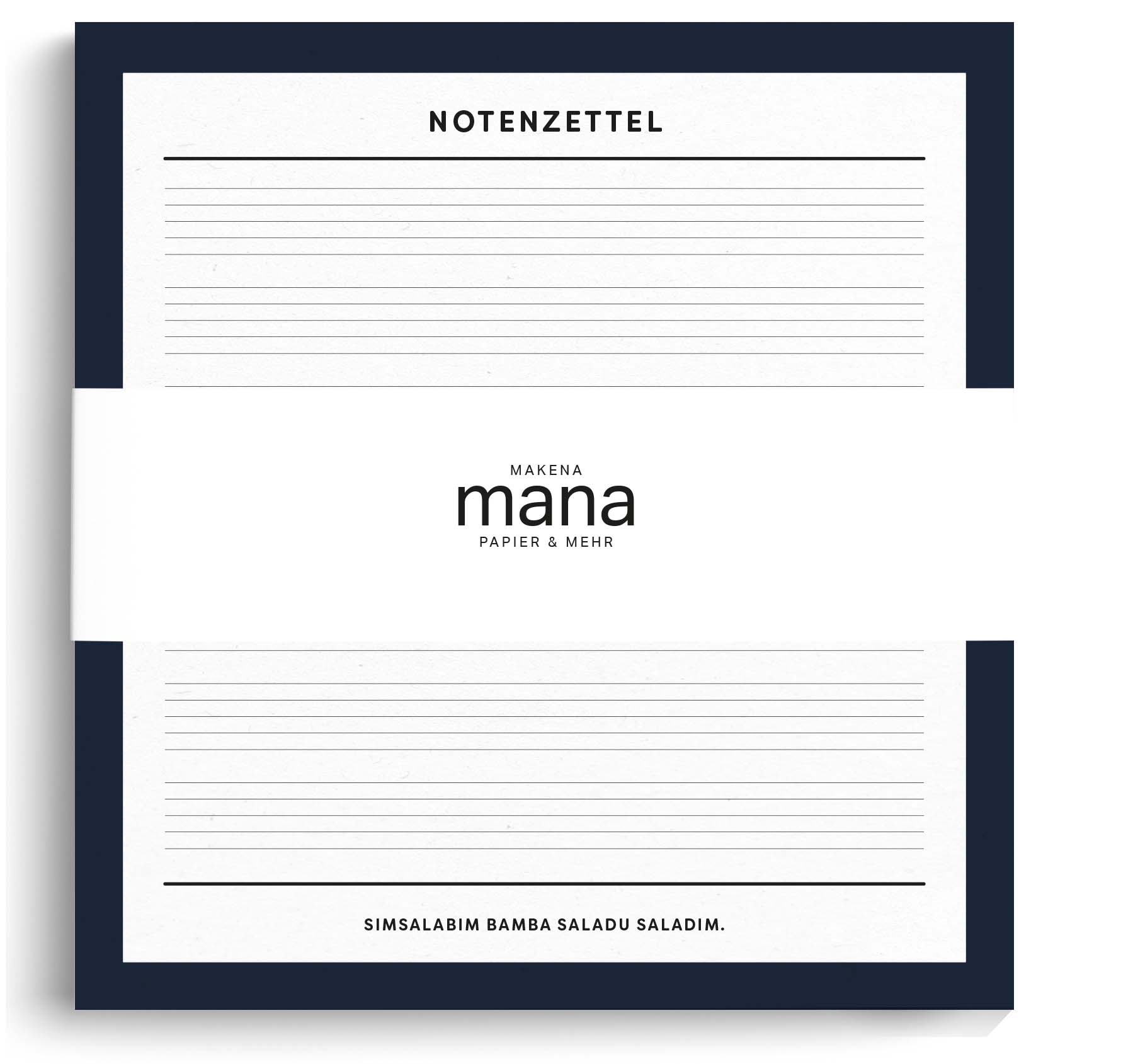 Notizblock "Notenzettel" von Makena mana