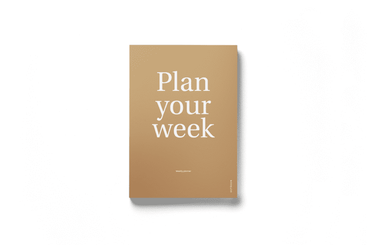 zeitloser Wochenplaner "Plan Your Week" von Octagon - beige