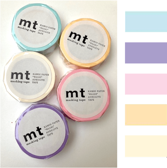 Pastel Set No.1 - Miami - mt Masking Tape 5er Set Washi Tape