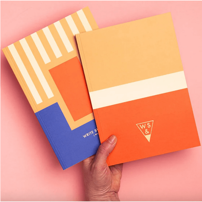 Super Corniola- Schickes, hochwertiges A5 Notizbuch, ausgefallenes italienisches Design von "Write Sketch & - Milano"
