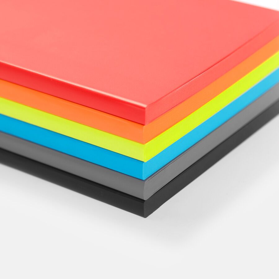 QBOOK Notizbuch A5 oder A4 dezent kariert mit Stifthalter und Verschluß