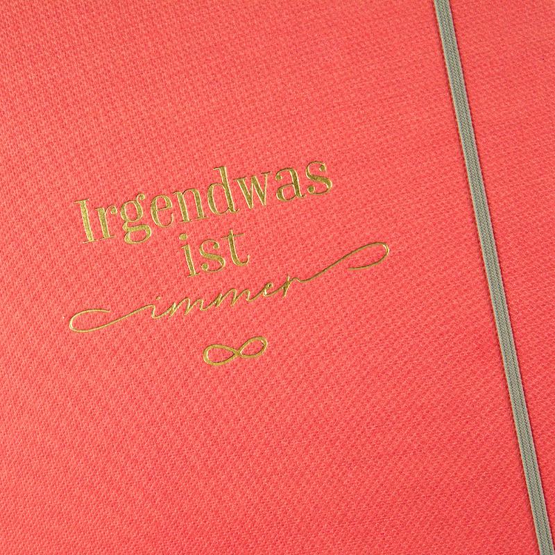 Goldbuch hochwertige Notizbuchserie "Wortreich" - 2er Set - Punktkariert - Einband Leinenstruktur mit Goldprägung – Bild 8