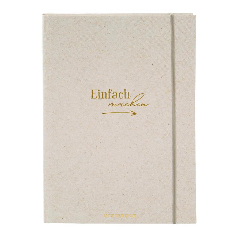 Goldbuch hochwertige Notizbuchserie "Wortreich" - 2er Set - Punktkariert - Einband Leinenstruktur mit Goldprägung – Bild 12