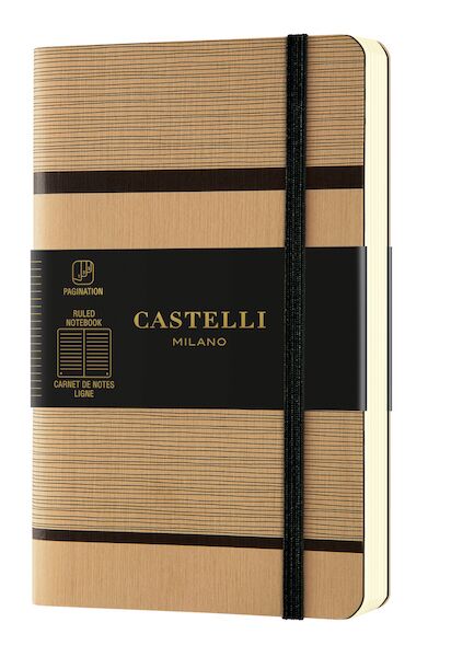 Notizbuch TATAMI von Castelli liniert DIN A6 cremefarbenes Papier mit Index und Seitenzahlen – Bild 2