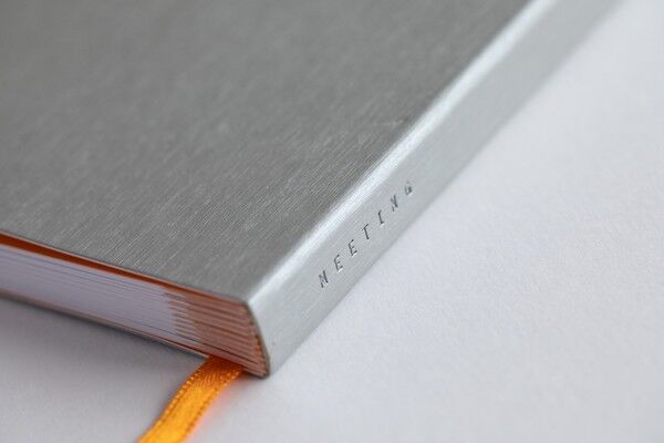 Rhodia Meeting Book A5+ liniert mit Date, Notes, Action Einteilung – Bild 3
