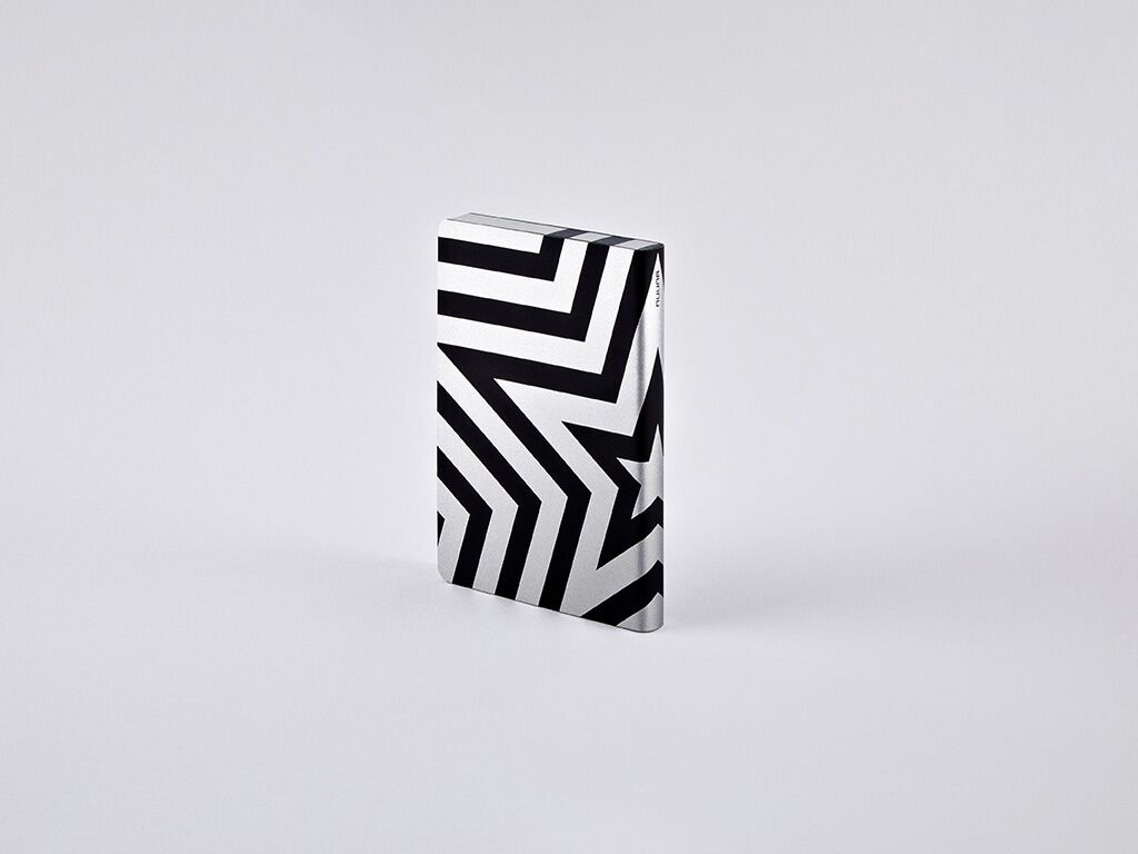 NUUNA Notizbuch GRAPHIC S  Super Star Silver - punktkariert - dot grid