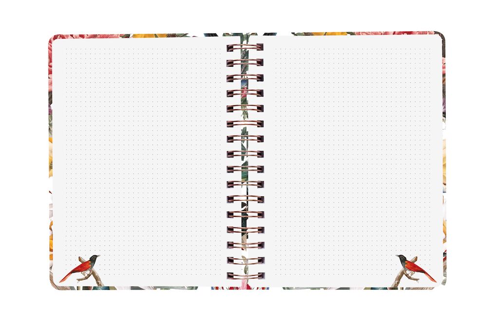 CEDON Ringbuch A5 Red Birdies punktkariert - dotgrid – Bild 3