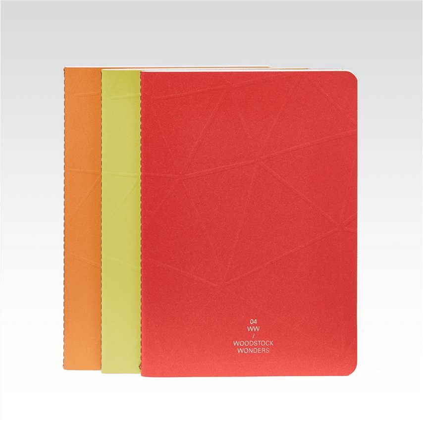 Woodstock Bouquet Smooth ist ein Set aus 3 Notizbüchern mit verschiedenen Papiersorten von FABRIANO boutique – Bild 4