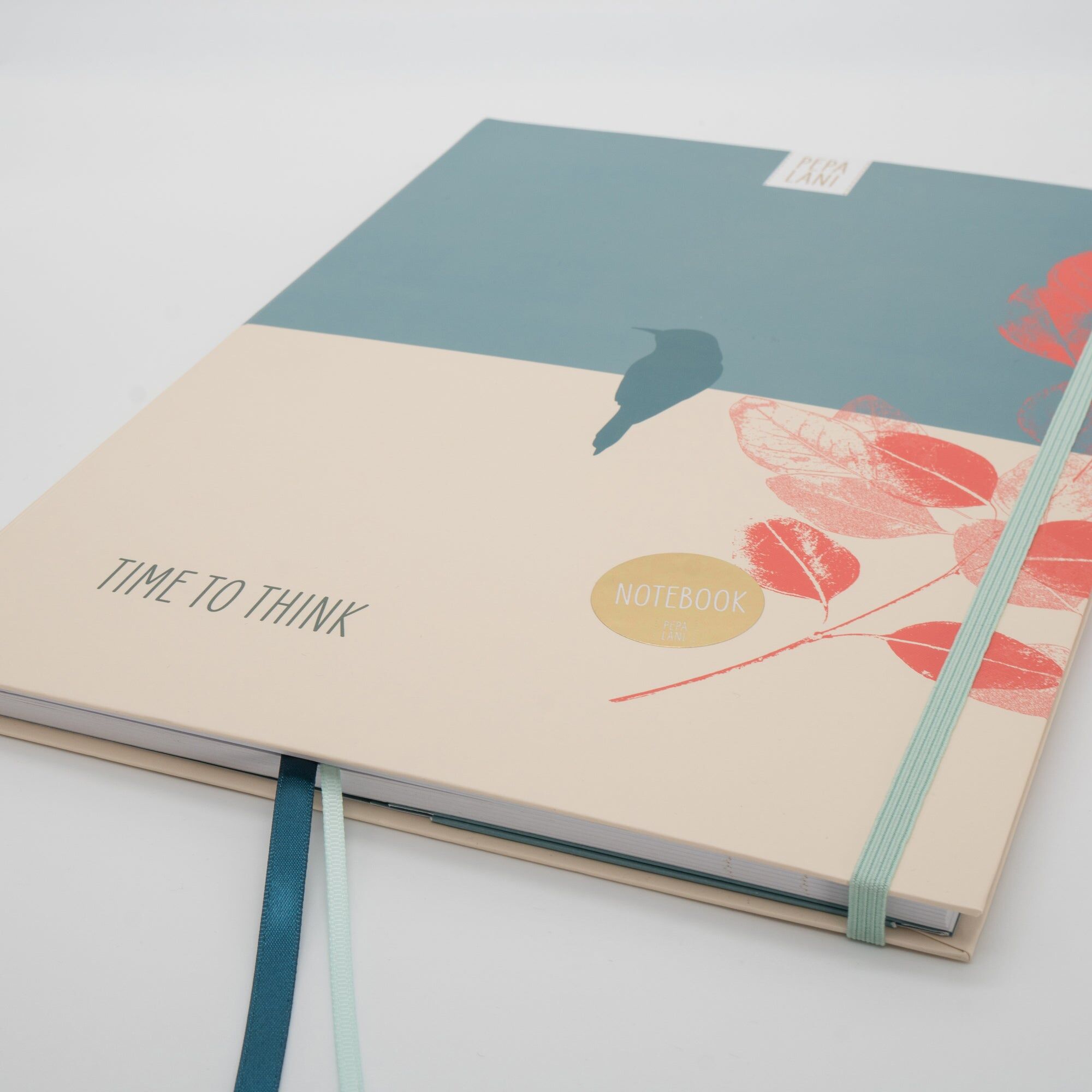Notizbuch A4 - Bird Blue- Time to Think - von PEPA LANI -Softcover, liniert und punktkariert – Bild 7