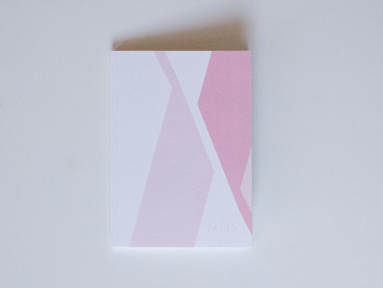 Kirschblüten - kleines Notizbuch DIN A6 aus Recycling - &  Pflanzenrestepapier - von FINE Colours