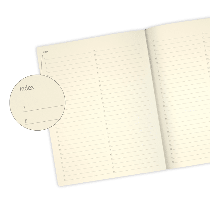 Notizbuch EDEN Flamingo von Castelli Milano Blanko Groß 19x24 cm cremefarbenes Papier 180-Grad Öffnung – Bild 3