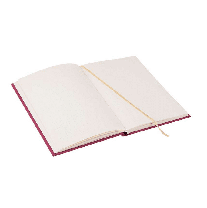 Edles Goldbuch DIN A5 Notizbuch "The Parrot" - dotted, punktkariert - altrosa Leineneinband mit Goldprägung – Bild 2