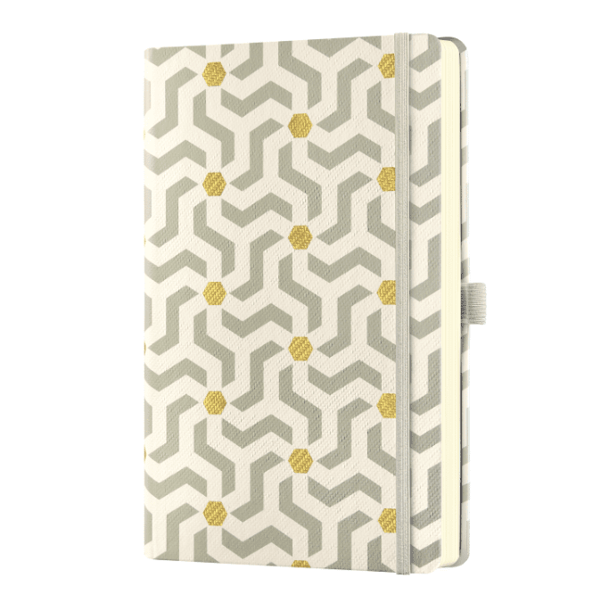 Design Notizbuch SNAKES A5 - liniert - nummerierte Seiten, Index, cremfarbenes Papier aus der Serie ORO GOLD von Castelli – Bild 6