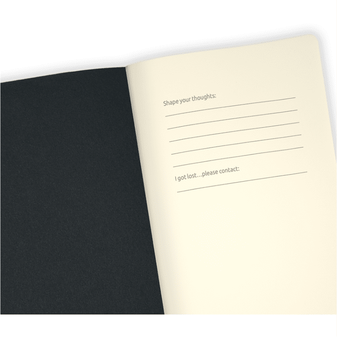 Design Notizbuch SNAKES A5 - liniert - nummerierte Seiten, Index, cremfarbenes Papier aus der Serie ORO GOLD von Castelli – Bild 2