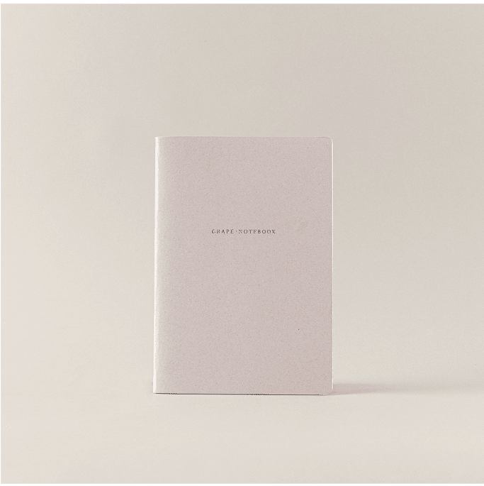 Kariertes Notizbuch A5 GRAPE von MELPOM - organic notebook - nachhaltig hergestelltes Notizbuch – Bild 2