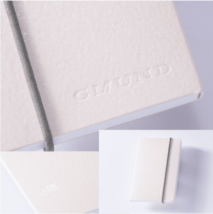 GMUND Kleines hochwertiges Notizbuch blanko - Gmund Pocket Pad - blush glance - im Handtaschenformat